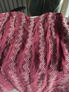 Embroidered Maroon Kurta