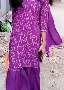 Elegant Purple Kurta Set with Dupatta