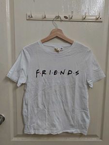H&M Friends Tshirt white