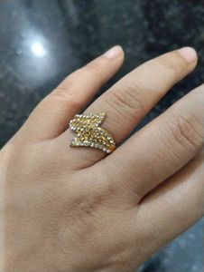 Sparkling Gold-Tone Ring