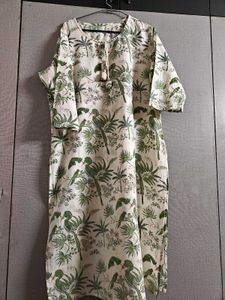 Boho Floral Print Kurta with full length duppata