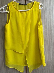 Zara Basic Yellow Tank Top