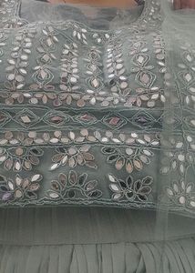 Lehenga With Mirror Work Choli And Dupatta