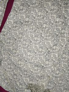 Combo Men's Printed Long Sleeve Shirt and white T-