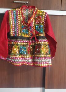 Embroidered Mirror Work Blouse