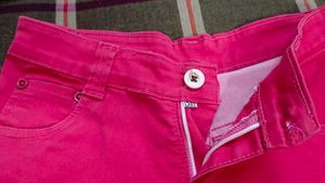 Bright Pink Girls' Cotton Shorts – Stylish &amp; Comfy