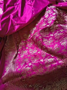 Stunning Purple Banarasi pure Silk Saree