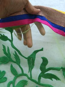 Heavy Duptta/ Green Net Duptta
