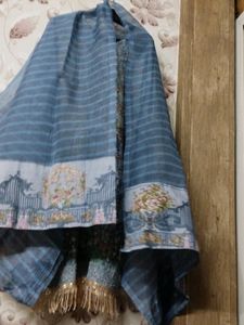 Designer Kurta Duppatta With Moti Work