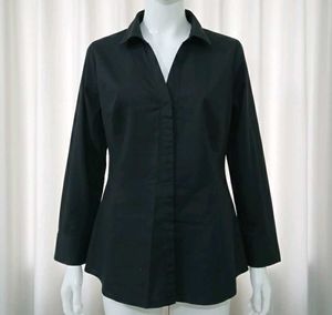 Classic Black Button-Down Shirt