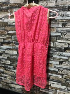 Stylish Pink Sleeveless Top