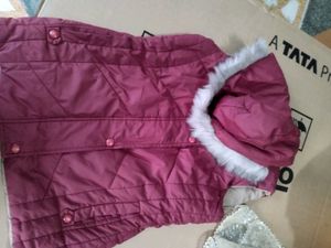 Maroon Hooded Jacket