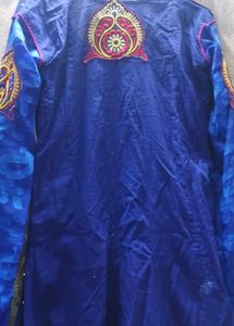 Blue Embroidered Kurta