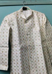Off White Sherwani For Boys