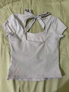 Chic Back Tie Crop Top