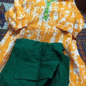 New XL kurti and Salwar bottom(Tag Missing)