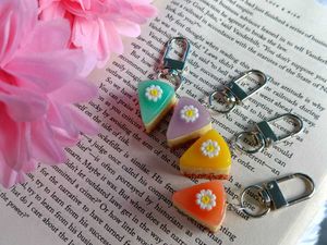 Cute Cake Slice Keychain