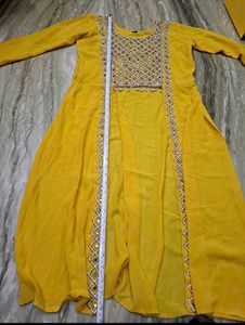 Stunning Yellow Embellished Lehenga Choli