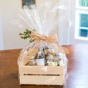 crochet gift basket