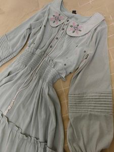 Sea Green Peter Pan Collar Dress