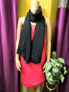 Classic Black Dupatta soft and silk