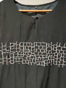 Elegant Black Kurta with Sharara