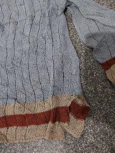 Cozy Striped Knit sweater (crochet)