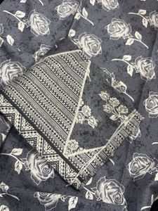 Elegant Rose Print Kurta