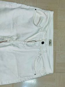 Classic White Straight Leg Jeans