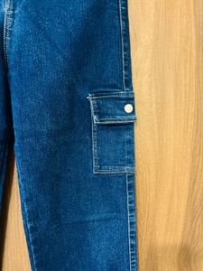 blue cargo jeans