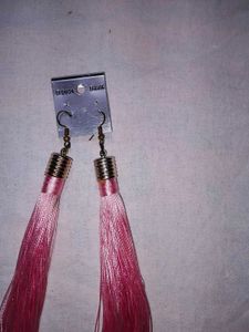Pink Tassel Fashion Earrings