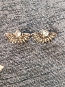 Stunning Crystal Lotus Stud Earrings