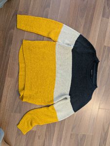 Color Block Knit Sweater
