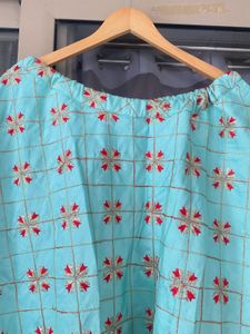 Beautiful Turquoise Lehenga Choli Set