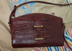 Hidesign Croc Embossed Sling Bag