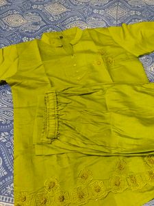Beautiful Lime Green Kurta Set