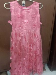 Cute Pink Butterfly Dress