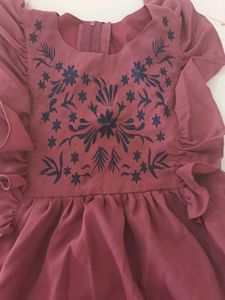 Purple Georgette Frock