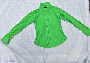 Ralph Lauren Bright Green Button-Up Shirt