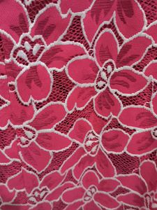 Pink Floral Lace Top