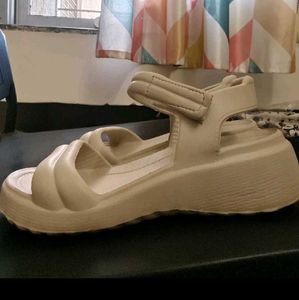 Stylish Beige Platform Sandals