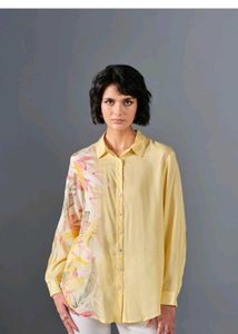 AND 's Stylish Yellow Floral Print Shirt