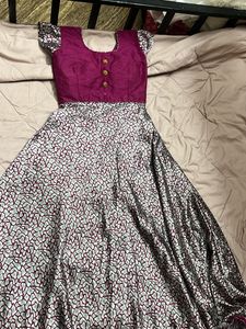 Vibrant Purple & Grey Lehenga Choli