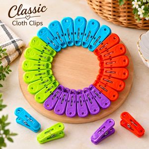 Bright Cloth Clips - 24 Pcs