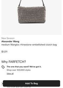 ALEXANDER WANG CLUTCH SLING BAG
