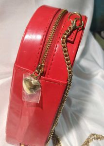 Charlotte tilbury Red Heart Shaped Crossbody Bag