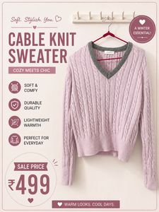 Cozy Cable Knit Sweater