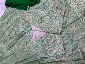 Green Ethnic Lehenga Choli Set