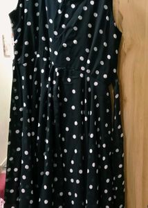 Polka Dot Chiffon Dress