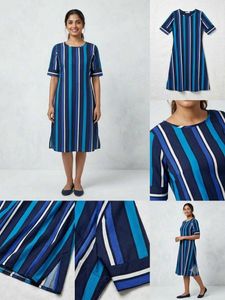 Striped Midi Dress